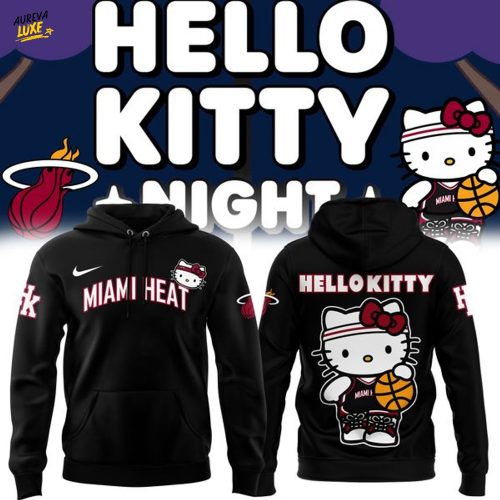 Miami HEAT x Hello Kitty combo Hoodie + jogger + cap