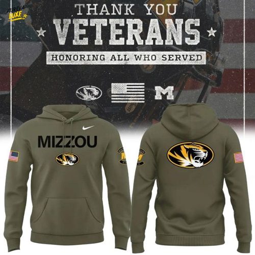 Missouri Tigers 2025 Military Appreciation Football Hoodie