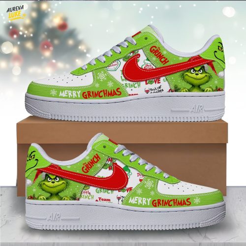 Mistmerch The Grinch x Christmas Air Low-Top Sneakers Shoes