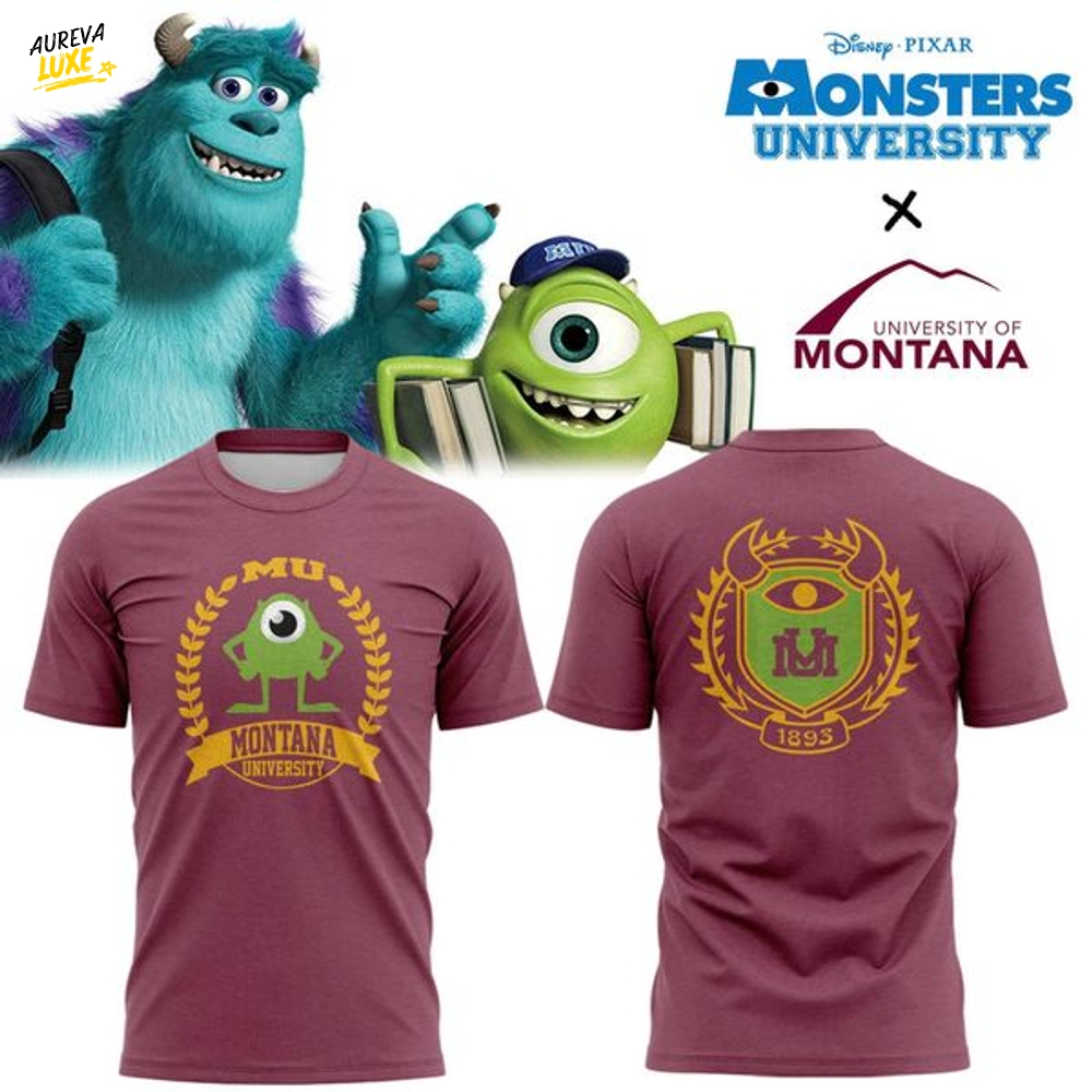 Montana Grizzlies x Monsters University T-Shirt - Limited Edition Montana Grizzlies x Monsters University T-Shirt - Limited Edition