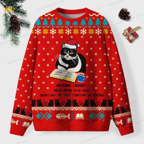National Library Week Unisex Ugly Knit Christmas Sweater