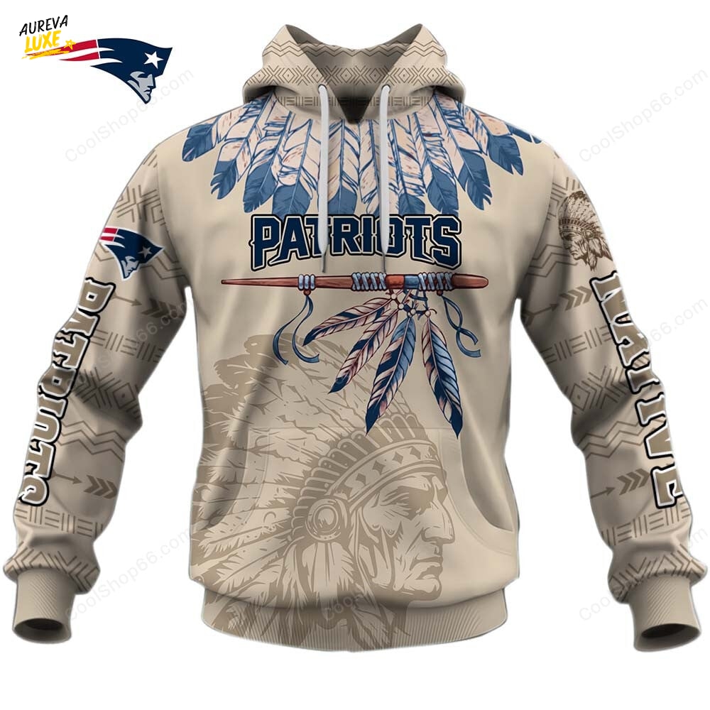 New England Patriots Native American Heritage Hoodie New England Patriots Native American Heritage Hoodie
