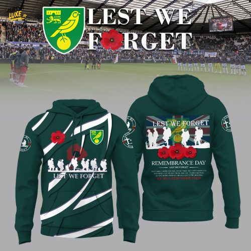 Norwich City FC Lest We Forget Limited Edition Hoodie