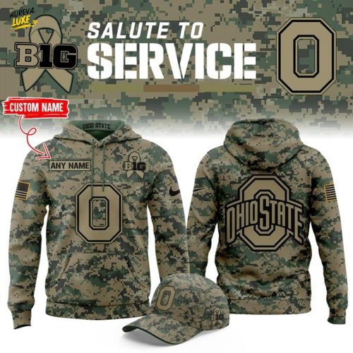 Ohio State Buckeyes '' Salute to Service " 2025 Special Hoodie