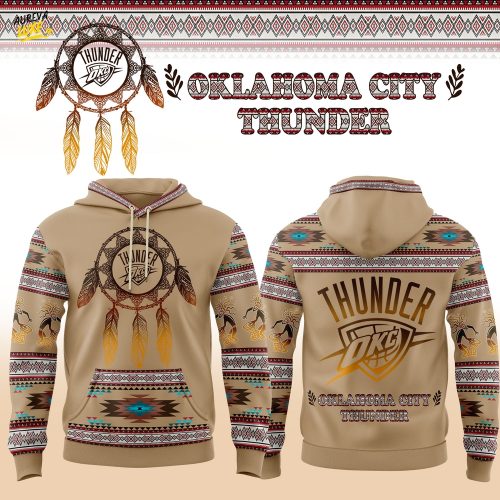 Oklahoma City Thunder Native American Heritage Month 2025 Hoodie
