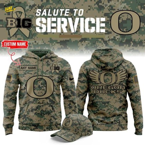 Oregon Ducks '' Salute to Service " 2025 Special Hoodie