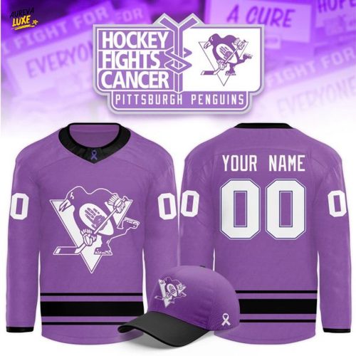 Pittsburgh Penguins 2025 Hockey Fights Cancer Jersey