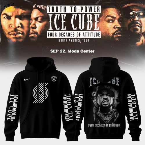 Portland Trail Blazers X Ice Cube: Truth to Power – Four Decades of Attitude Tour Merch Hoodie