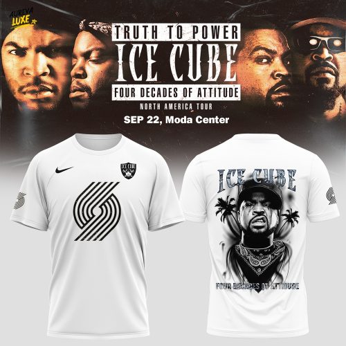 Portland Trail Blazers X Ice Cube: Truth to Power – Four Decades of Attitude Tour Merch Tshirt