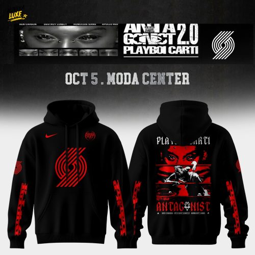 Portland Trail Blazers X Playboi Carti – Antagonist Tour 2.0 Merch Hoodie