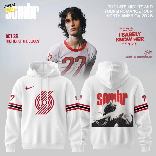 Portland Trail Blazers X Sombr – The Late Nights & Young Romance Tour Merch Hoodie