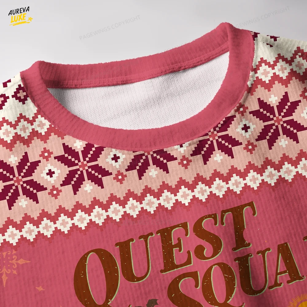 Quest Squad Broccoli Unisex Ugly Knit Christmas Sweater Quest Squad Broccoli Unisex Ugly Knit Christmas Sweater