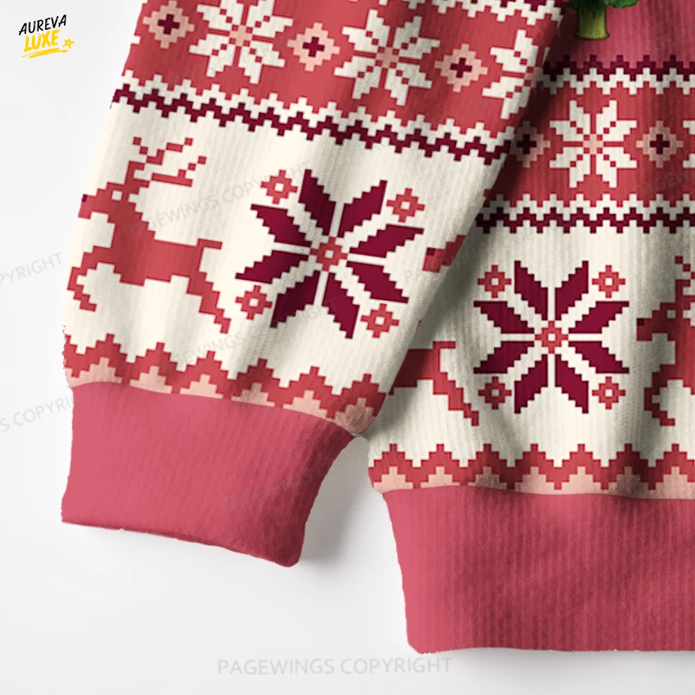 Quest Squad Broccoli Unisex Ugly Knit Christmas Sweater Quest Squad Broccoli Unisex Ugly Knit Christmas Sweater