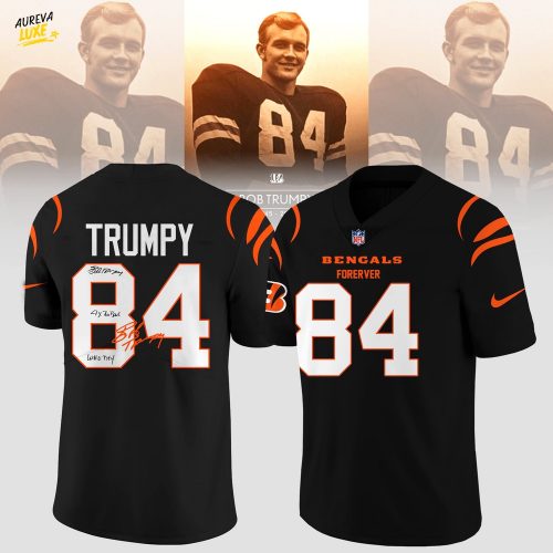 R.I.P Bob Trumpy – Forever 80 NFL Jersey 2025 - Black