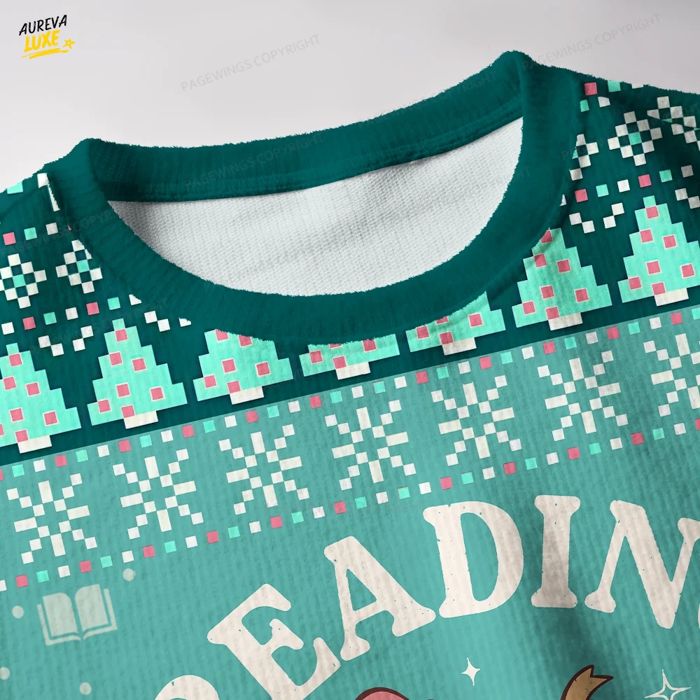 Reading Is My Favorite Sport Unisex Ugly Knit Christmas Sweater Reading Is My Favorite Sport Unisex Ugly Knit Christmas Sweater