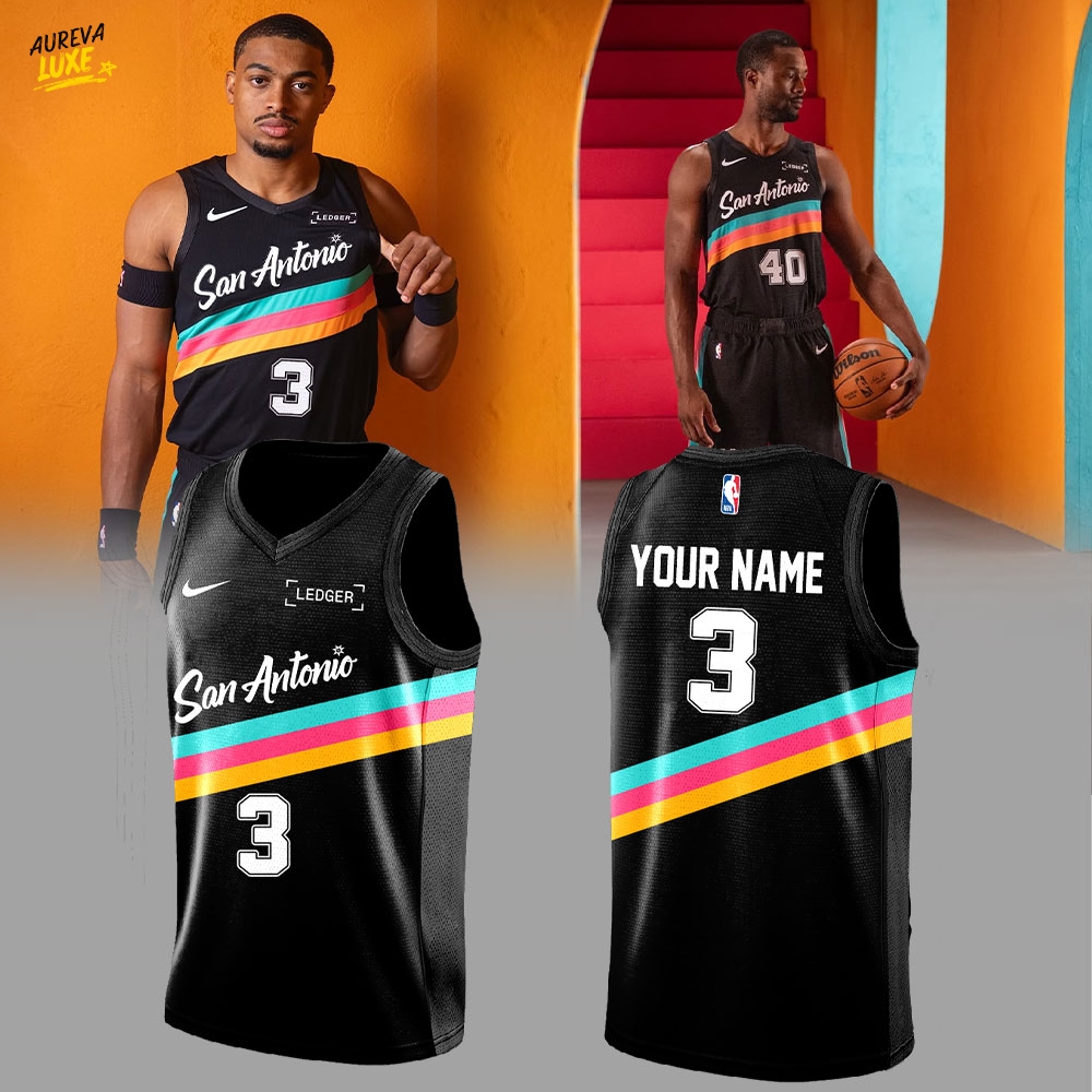 SA.Spurs New Uniform Bold. Simple. Unique… Fiesta 2025 Combo Football Jersey Custom Name, Number For Fans