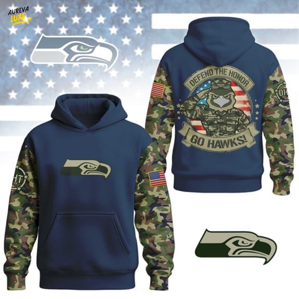 Seattle Seahawks x Defend The Honor Go Hawks Hoodie Seattle Seahawks x Defend The Honor Go Hawks Hoodie