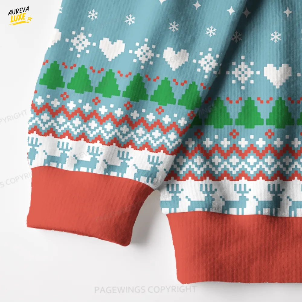 Silly Goose Book Club Unisex Ugly Knit Christmas Sweater Silly Goose Book Club Unisex Ugly Knit Christmas Sweater