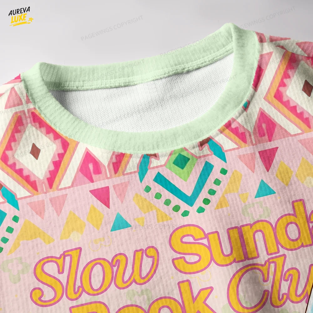 Slow Sunday Book Club Unisex Ugly Knit Christmas Sweater Slow Sunday Book Club Unisex Ugly Knit Christmas Sweater