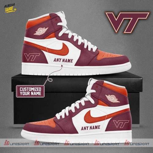 Special Edition Virginia Tech 2024 Air Jordan1 Shoes