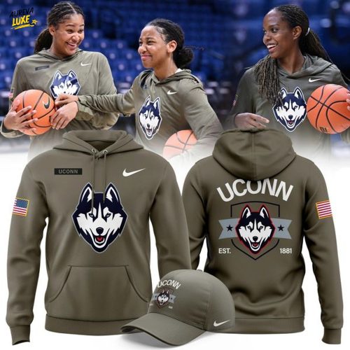 UConn Huskies 2025 Salute to Service Limited Edition Hoodie