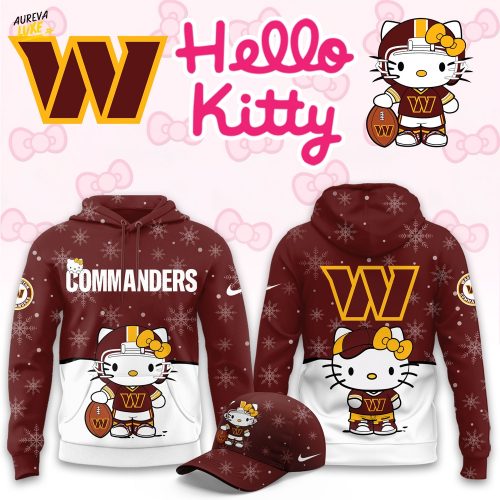 Washington Commanders Hello Kitty Limited Hoodie