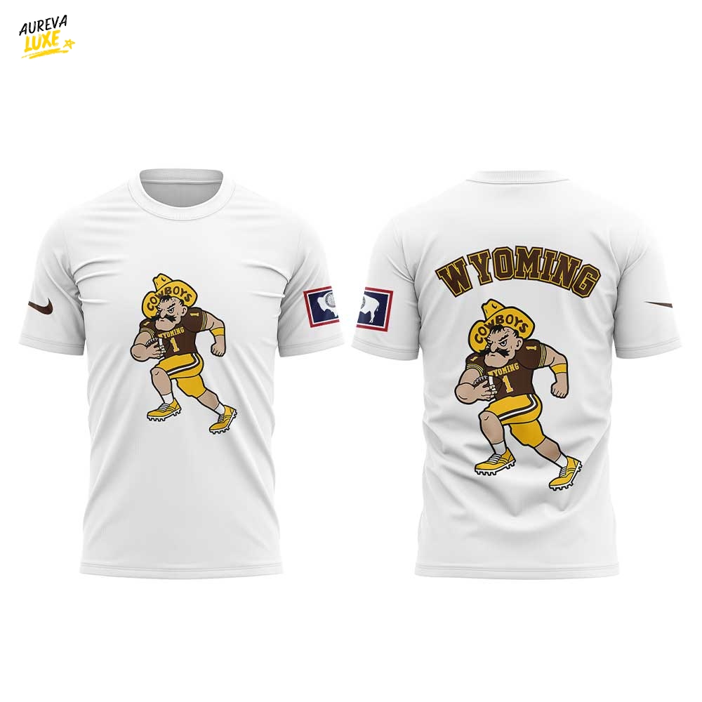 Wyoming Cowboy Football Focus Mode Combo Shirt Wyoming Cowboy Football Focus Mode Combo Shirt