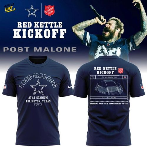 2025 Limited Edition T-shirt Thanksgiving Dallas Cowboys x Post Malone for fans