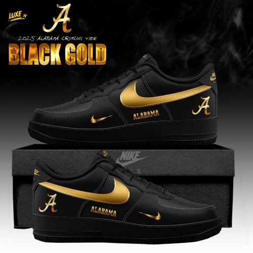 Alabama Crimson Tide ‘Black Gold’ 2025 Special Edition AF1 Sneakers