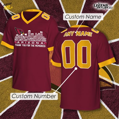 Arizona Cardinals x Legend City Football Limited Edition Jersey-V-neck Short Sleeve Jersey