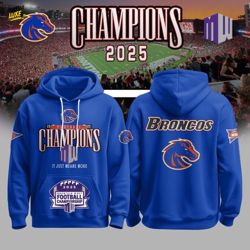 BS Football 2025 Mountain West Champs Hoodie