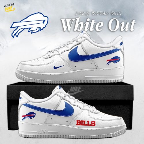 Buffalo Bills White Out 2025 Special Edition AF1 Sneakers