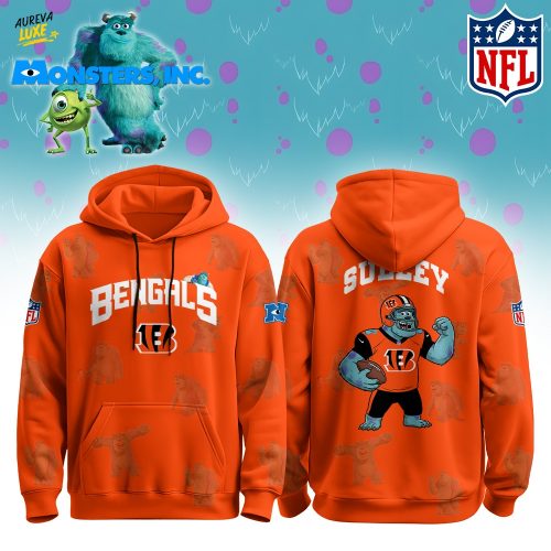 C Bengals x Monsters, Inc Limited Edition Hoodie Cutest Drop of the Year