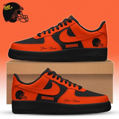 CLE Browns Special Black in Black Limited Edition Shoes