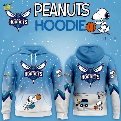 Charlotte Hornets Basketball Peanuts Hoodie 2025 Limited Edition-3D Unisex Hoodie