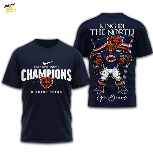 Chicago Bears | Premium NFL 2025 King Of The North 3D Shirt TD