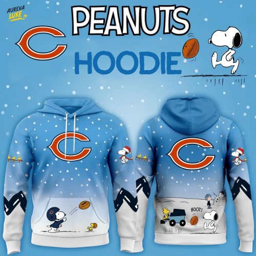 Chicago Bears x Peanuts Hoodie Christmas Limited Edition-3D Unisex Hoodie