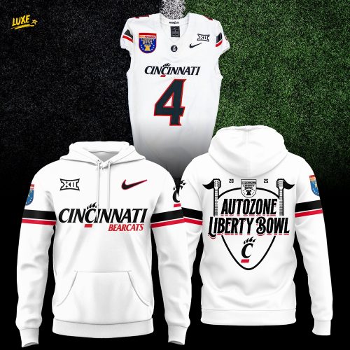 Cincinnati Bearcats Football 2026 Liberty Bowl Game Limited Edition Hoodie