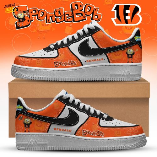 Cincinnati Bengals NFL x SpongeBob Limited Edition Air Force 1 | Cutest Drop of the Year