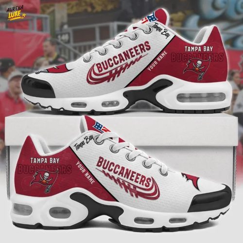 Customize Your Name with Tampa Bay Buccaneers Ver 28 Sport Shoes NF