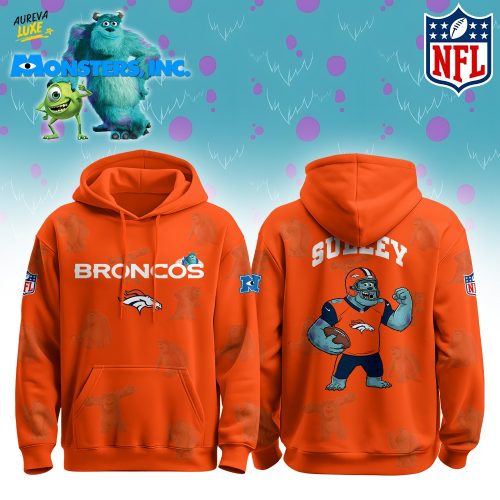 D Broncos x Monsters, Inc Limited Edition Hoodie Cutest Drop of the Year