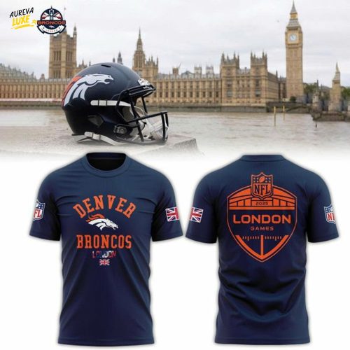 Denver Broncos NFL London game 2025 T-shirt v3