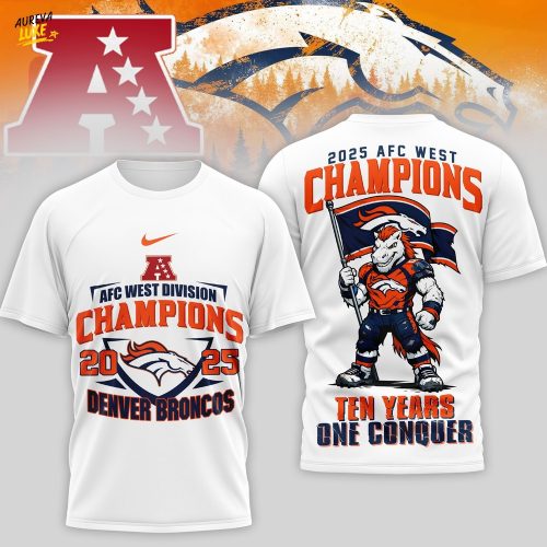 Denver Broncos | Premium NFL AFC West Champions 3D Shirt TD