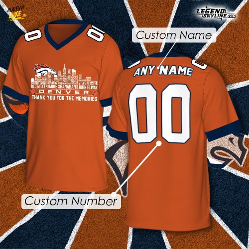 Denver Broncos x Legend City Football Limited Edition Jersey-V-neck Short Sleeve Jersey