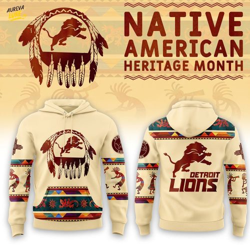 Detroit Lions x Native American Heritage Limited Edition-3D Unisex Hoodie