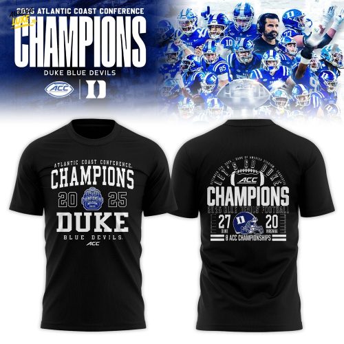 Duke Blue Devils 2025 ACC Football Champions T-shirt