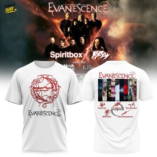 EVANESCENCE USt&UK 2026 WORLD TOUR Collection Tshirt