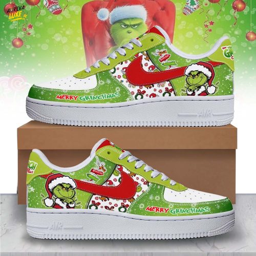 Gleammerch The Grinch x Christmas Air Low-Top Sneakers Shoes For Men And Women