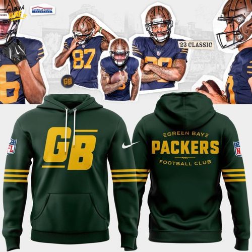 Green Bay Packers Football Club Nike 23 Classic Hoodie - Green