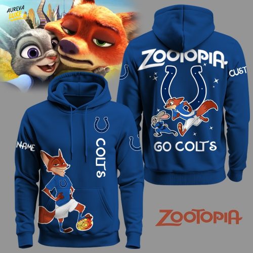 Indianapolis Colts Football Zootopia Hoodie 2025 Limited Edition-3D Unisex Hoodie